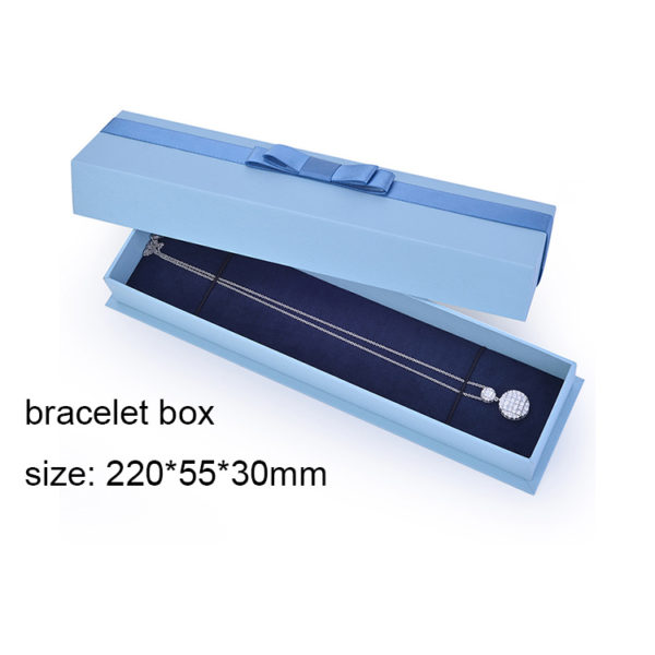 Wholesale Customized Package Cheap Paper Jewelry Box Ribbon Box