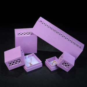 Wholesale Customized Package Hollow Jewelry Box Kraft Paper Gift Box