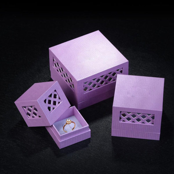 Wholesale Customized Package Hollow Jewelry Box Kraft Paper Gift Box