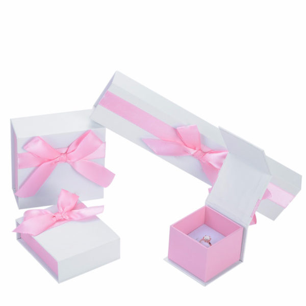 Wholesale Customized Package Jewelry Paper Box Magnetic Ribbon Box