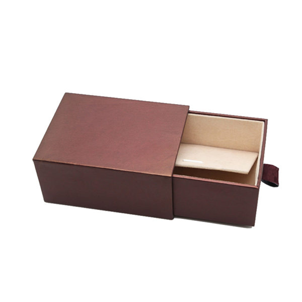 Wholesale Customized Package Jewelry Box Kraft Paper Gift Box Sliding Drawer Box