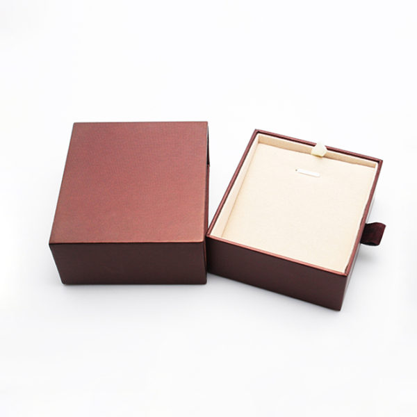 Wholesale Customized Package Jewelry Box Kraft Paper Gift Box Sliding Drawer Box