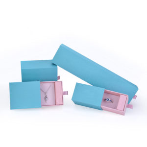 Wholesale Customized Package Jewelry Box Kraft Paper Gift Box Sliding Drawer Box