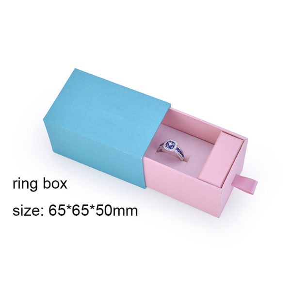 Wholesale Customized Package Jewelry Box Kraft Paper Gift Box Sliding Drawer Box