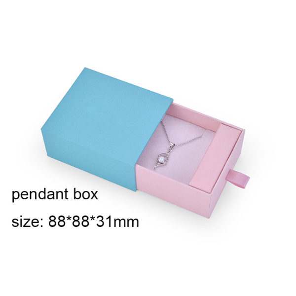 Wholesale Customized Package Jewelry Box Kraft Paper Gift Box Sliding Drawer Box