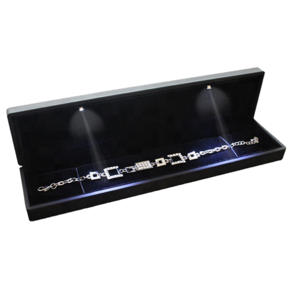 Wholesale Customized Package High-end Jewelry Lacquer LED Light Bracelet Box