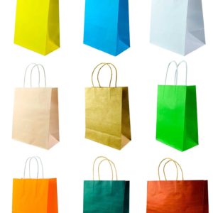 eco-friendly jewelry gift paper bag shopping kraft bag