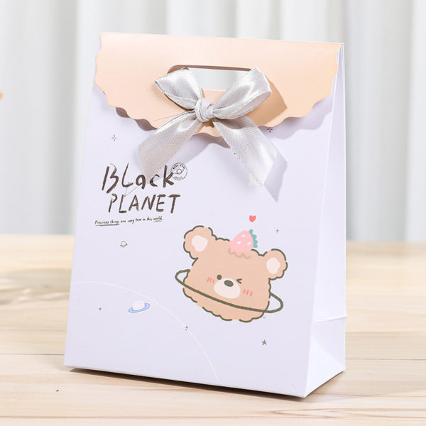 eco-friendly jewelry gift paper bag shopping fancy color printing paper bag die cut handle