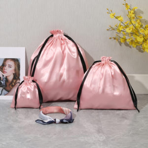 satin waxed rope dust bag dust pouch women bag silk cloth pouch belt bag