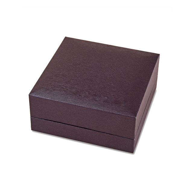 leather paper plastic brown jewelry box for ring bangle pendant bracelet