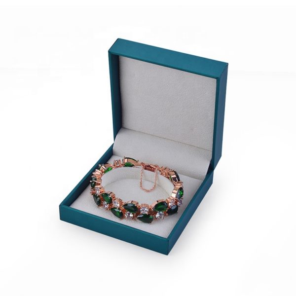 blue leather paper claimond veins plastic jewelry box for ring bangle pendant bracelet necklace