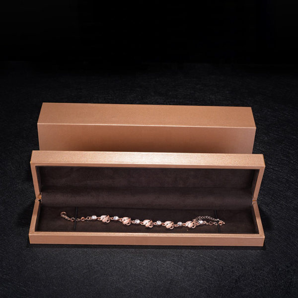 luxury fancy microfiber slid plastic jewelry box for ring bangle pendant bracelet necklace watch