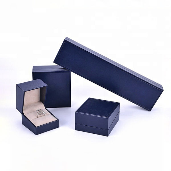 leather paper plastic bevel jewelry box for ring bangle pendant bracelet necklace