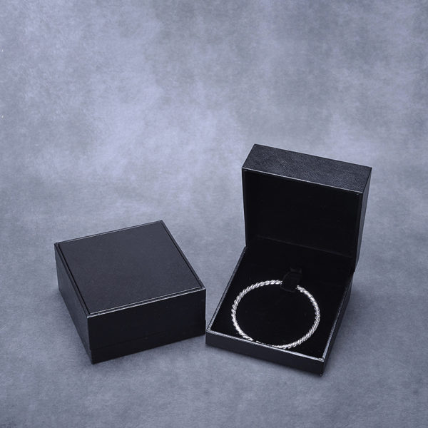 leather paper plastic bevel jewelry box for ring bangle pendant bracelet necklace