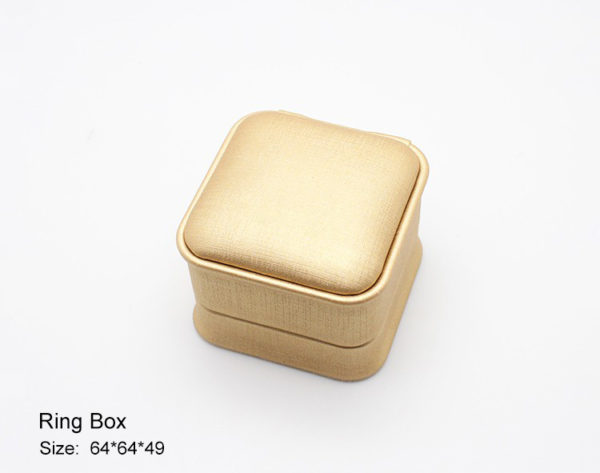 leather paper plastic bevel jewelry box for ring bangle pendant bracelet necklace