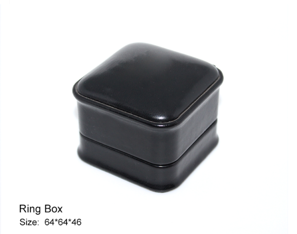 leather paper plastic rounded angle jewelry box for ring bangle pendant bracelet necklace