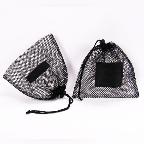 nylon drawstring rope cotton mesh jewelry pouch gift packaging