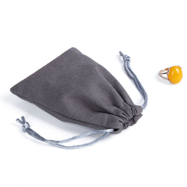 drawstring rope velvet jewelry pouch gift packaging