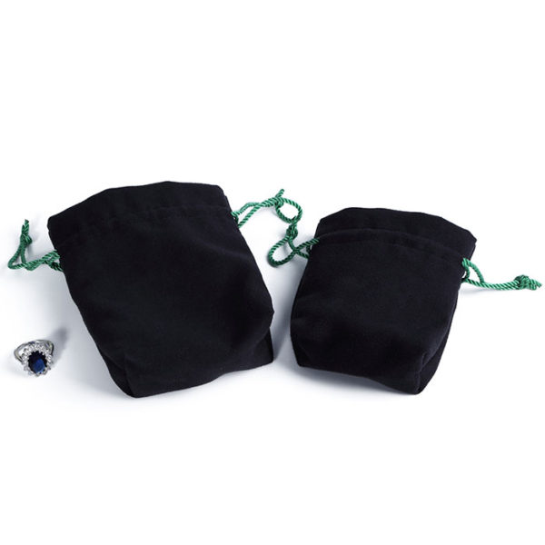 drawstring rope velvet jewelry pouch gift packaging