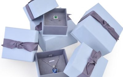 Wholesale Customized Package Cheap Paper Jewelry Box Ribbon Box